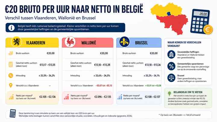Verschil tussen Vlaanderen, Wallonië en Brussel