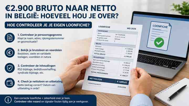 Hoe controleer je je eigen loonfiche?