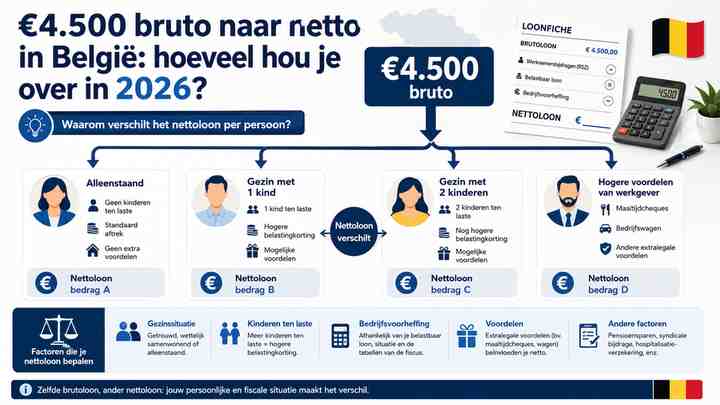 Waarom verschilt het nettoloon per persoon?