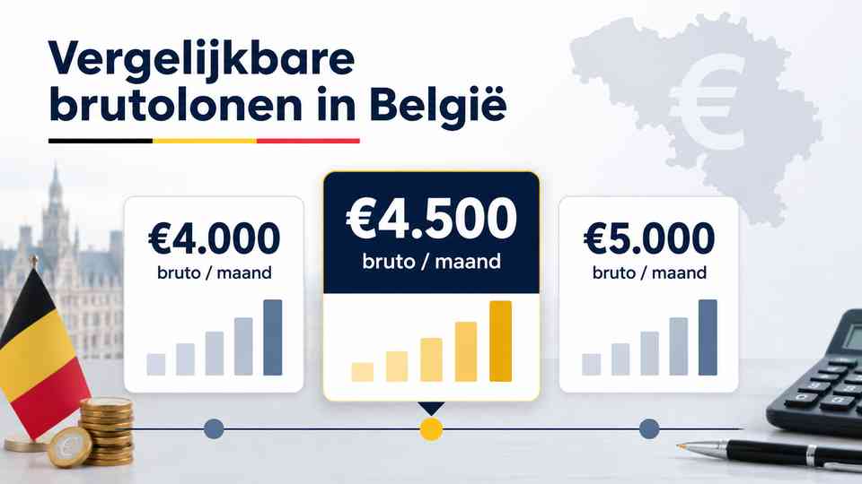Vergelijkbare brutolonen in België