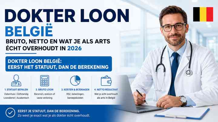 Dokter loon België: eerst het statuut, dan de berekening