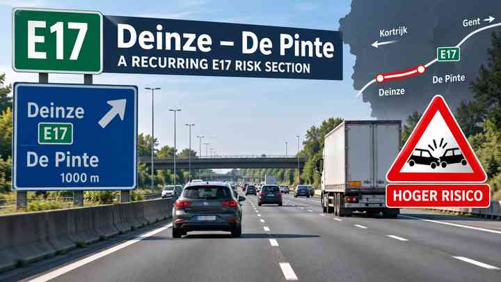 3. Deinze–De Pinte: a recurring E17 risk section