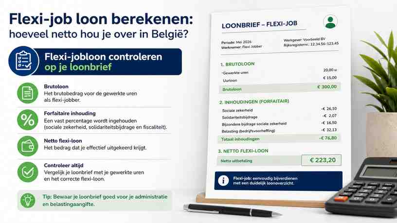 Flexi-jobloon controleren op je loonbrief