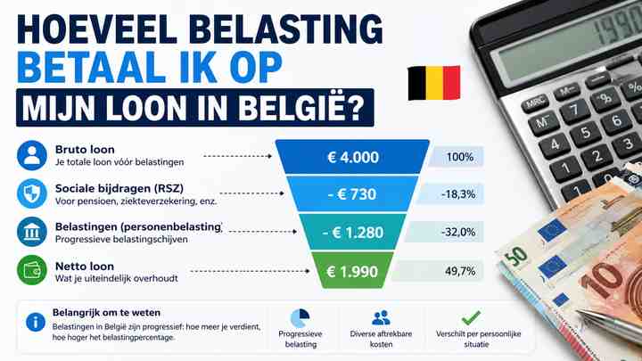 Hoeveel Belasting Betaal Ik op Mijn Loon in België?