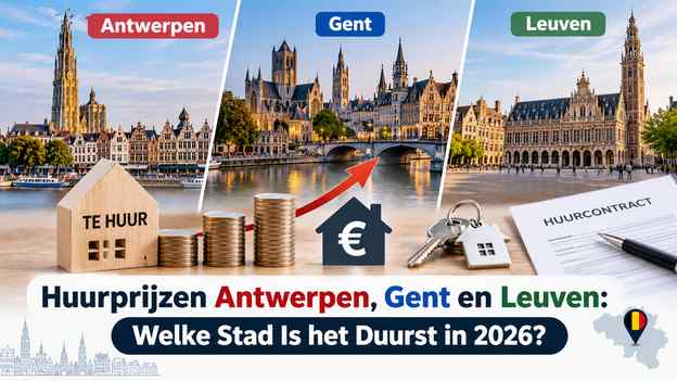 Huurprijzen Antwerpen, Gent en Leuven: Welke Stad Is het Duurst in 2026?