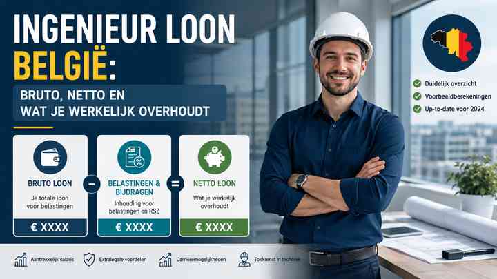 Ingenieur loon België: bruto, netto en wat je werkelijk overhoudt