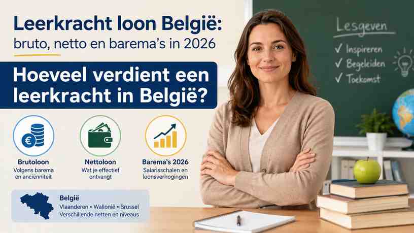 Hoeveel verdient een leerkracht in België?