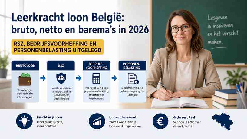 RSZ, bedrijfsvoorheffing en personenbelasting uitgelegd