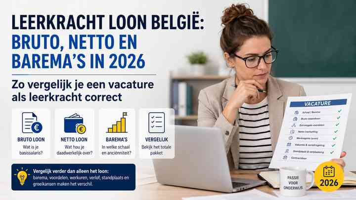 Zo vergelijk je een vacature als leerkracht correct