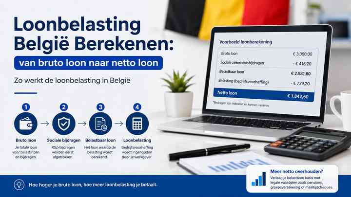 Loonbelasting België Berekenen: van bruto loon naar netto loon