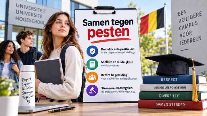 What are the new anti-bullying rules in Belgian higher education?