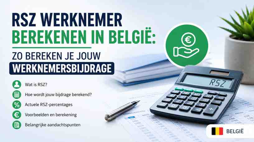 RSZ werknemer berekenen in België: zo bereken je jouw werknemersbijdrage