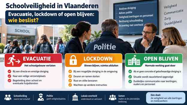 Evacuation, lockdown or staying open: who decides?